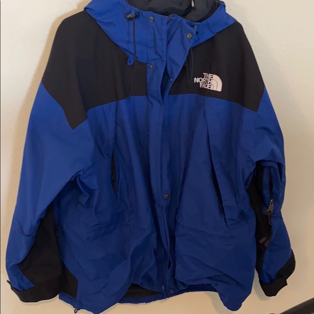 Men’s Northface  jacket x large blue black